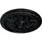 Ekena Millwork Kirke Ceiling Medallion (Fits Canopies up to 3 3/4"), Hand-Painted Jet Black, 15 3/4"OD x 5/8"P CM16KIBLF - alternate 4